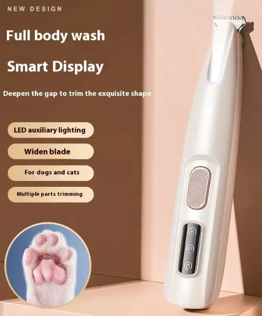 Professional Pet Paw Trimmer with LED Light - Safe Grooming Tool