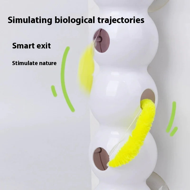 Smart Sensor Cat Teaser Toy - AI Motion Detection Interactive Play