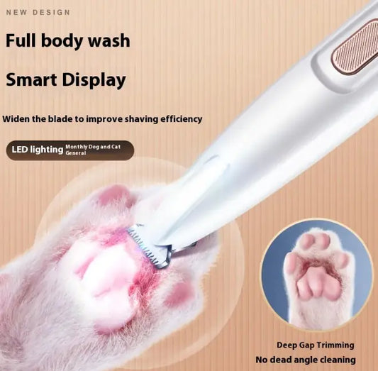 Professional Pet Paw Trimmer with LED Light - Safe Grooming Tool