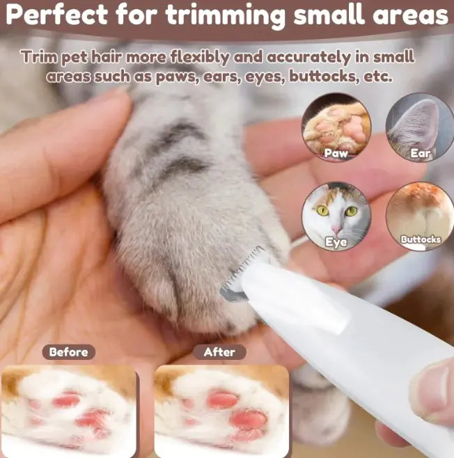 Professional Pet Paw Trimmer with LED Light - Safe Grooming Tool