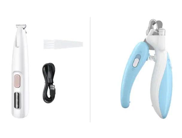 Professional Pet Paw Trimmer with LED Light - Safe Grooming Tool
